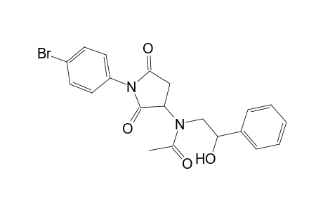 acetamide, N-[1-(4-bromophenyl)-2,5-dioxo-3-pyrrolidinyl]-N-(2-hydroxy-2-phenylethyl)-