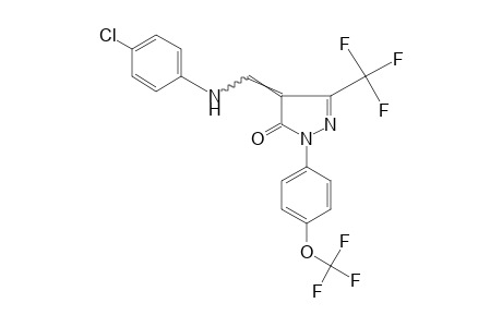 4-[(p-CHLOROANILINO)METHYLENE]-1-[p-(TRIFLUOROMETHOXY)PHENYL]-3-(TRIFLUOROMETHYL)-2-PYRAZOLIN-5-ONE