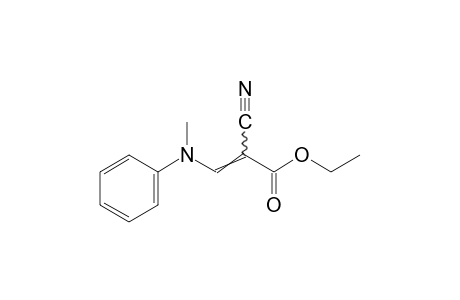 2-cyano-3-(N-methylanilino)acrylic acid, ethyl ester