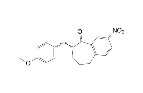 1,2,3,4,4a,6,7,8,9,9a-decahydro-6-(p-methoxybenzylidene)-3-nitro-5H-benzocyclohepten-5-one