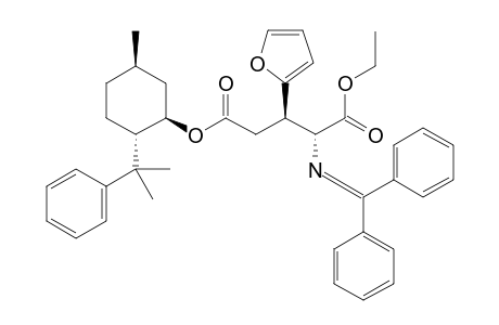 1-Ethyl-5-[(1R,2S,5R)-8-phenylmenthyl](2R,3R)-2-[N-(diphenylmethylidene)amino]-3-(2-furyl)glutarate