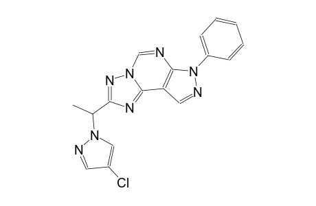 2-[1-(4-chloro-1H-pyrazol-1-yl)ethyl]-7-phenyl-7H-pyrazolo[4,3-e][1,2,4]triazolo[1,5-c]pyrimidine