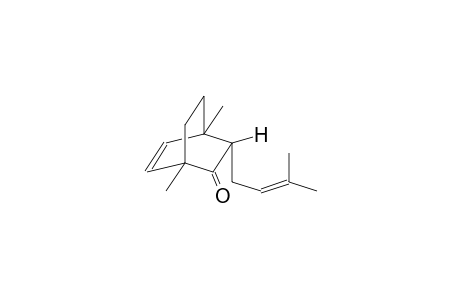 BICYCLO[2.2.2]OCT-5-EN-2-ONE, 1,4-DIMETHYL-3-(3-METHYL-2-BUTENYL)-