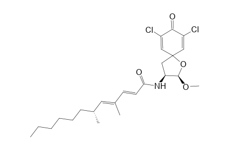 (2E,4E,6R)-N-[(2R,3S)-7,9-dichloro-8-keto-2-methoxy-1-oxaspiro[4.5]deca-6,9-dien-3-yl]-4,6-dimethyl-dodeca-2,4-dienamide