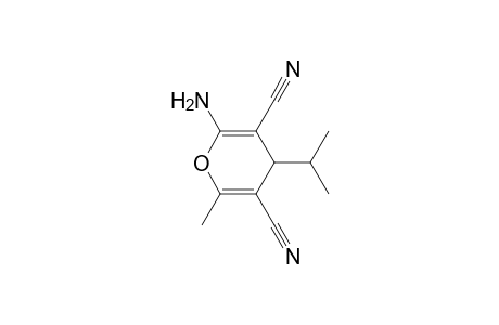 2-AMINO-3,5-DICYANO-6-METHYL-4-ISO-PROPYL-4H-PYRAN