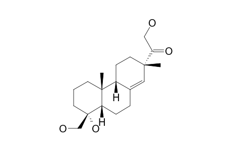 ENT-19-NOR-4,16,18-TRIHYDROXY-8(14)-PIMAREN-15-ONE