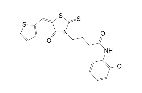 3-thiazolidinebutanamide, N-(2-chlorophenyl)-4-oxo-5-(2-thienylmethylene)-2-thioxo-, (5E)-