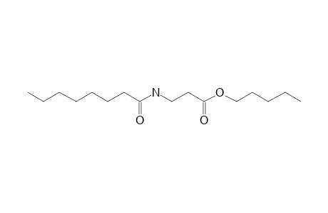 .beta.-Alanine, N-capryloyl-, pentyl ester