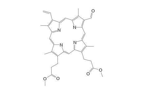 2-Vinyl-4-formyl-6,7-bis-(2-methoxy carbonylethyl)-1,3,5,8-tetra-methylporphin