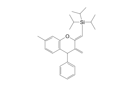 2-(Z)-Triisopropylsilylmethylene-3-methylidene-4-phenyl-7-methyl-chromane