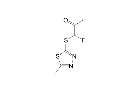 1-FLUORO-1-[2-(5-METHYL-1,3,4-THIADIAZOLYL)-THIO]-2-PROPANONE