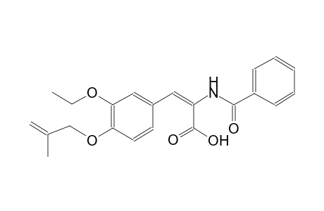 (2E)-2-(benzoylamino)-3-{3-ethoxy-4-[(2-methyl-2-propenyl)oxy]phenyl}-2-propenoic acid