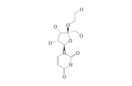 4'(S)-1-[4-O-(2-HYDROXYETHYL)-BETA-D-ERYTHRO-PENTOFURANOSYL-4-ULOSE]-URACIL;4'-(HYDROXYETHYL)-URIDINE