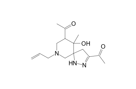 3,9-Diacetyl-10-hydroxy-10-methyl-7-(2-propenyl)-1,2,7-triazaspiro[4.5]dec-2-ene