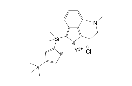 yttrium(III) 1-((4-(tert-butyl)-2-methylcyclopenta-3,5-dien-2-ide-1-yl)dimethylsilyl)-3-(2-(dimethylamino)ethyl)-2H-inden-2-ide chloride