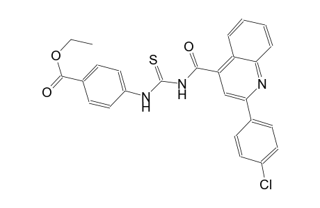 ethyl 4-{[({[2-(4-chlorophenyl)-4-quinolinyl]carbonyl}amino)carbothioyl]amino}benzoate