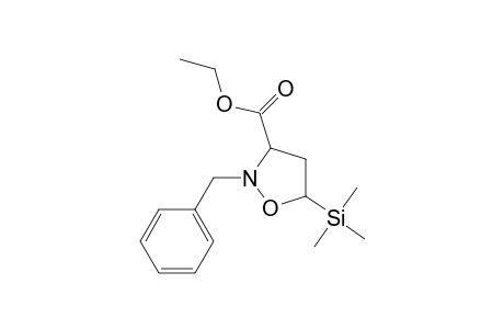 2-Benzyl-3-(ethoxycarbonyl)-5-(trimethylsilyl)isoxazoline