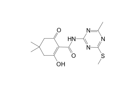 2-{[4',4'-Dimethyl-2'-oxo-6'-hydroxy-',3',4',5'-tetrahydro)benzoyl]amino}-4-(thiomethyl)-6-methyl-1,3,5-triazine