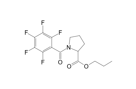 L-Proline, N-(pentafluorobenzoyl)-, propyl ester