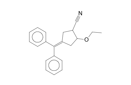 4-(diphenylmethylene)-2-ethoxy-1-cyclopentanecarbonitrile