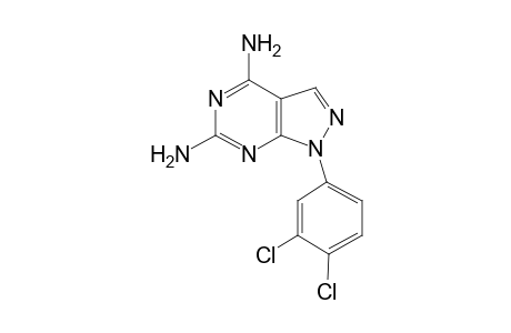 1-(3,4-Dichlorophenyl)-1H-pyrazolo[3,4-d]pyrimidine-4,6-diamine