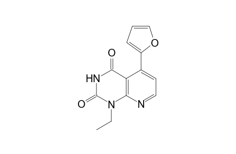 pyrido[2,3-d]pyrimidine-2,4(1H,3H)-dione, 1-ethyl-5-(2-furanyl)-