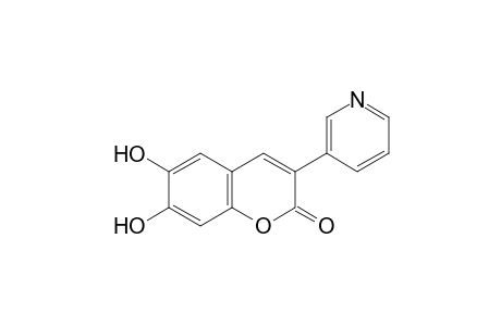 6,7-dihydroxy-3-(3-pyridyl)coumarin