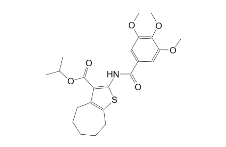 isopropyl 2-[(3,4,5-trimethoxybenzoyl)amino]-5,6,7,8-tetrahydro-4H-cyclohepta[b]thiophene-3-carboxylate