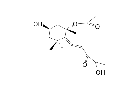 5-ACETYLOXY-3,9A-DIHYDROXY-9A-HOMOMEGASTIGMA-6,7-DIEN-9-ONE