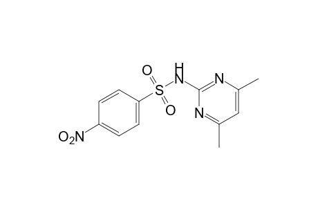 N-(4,6-dimethyl-2-pyrimidinyl)-p-nitrobenzenesulfonamide