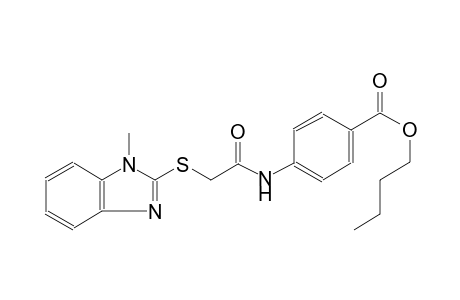 benzoic acid, 4-[[[(1-methyl-1H-benzimidazol-2-yl)thio]acetyl]amino]-,butyl ester