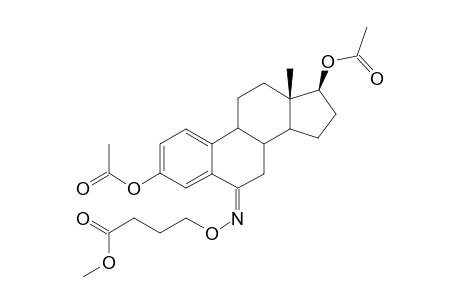 (6E)-6-Oxoestra-1,3,5(10)-triene-3,17.beta.-diyl diacetate - O-3'-(methoxycarbonyl)propyl]oxime