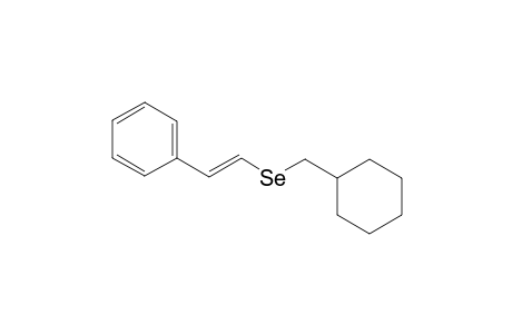 (E)-(Cyclohexylmethyl) (styryl)selane