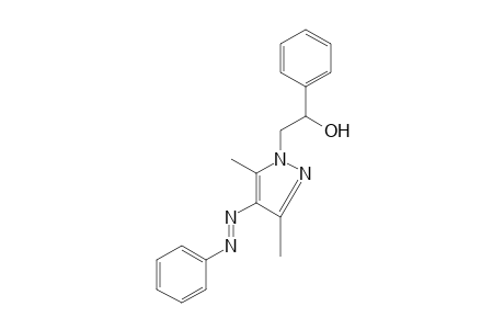 3,5-dimethyl-alpha-phenyl-4-(phenylazo)pyrazole-1-ethanol