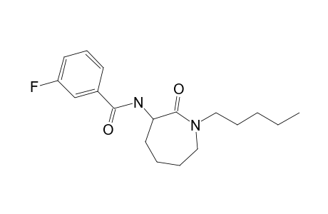 3-Fluoro-N-(2-oxo-1-pentylazepan-3-yl)benzamide