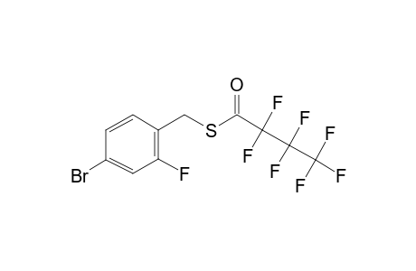 4-Bromo-2-fluorobenzyl mercaptan, S-heptafluorobutyryl-