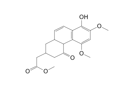 (8-Hydroxy-5,7-dimethoxy-4-oxo-1,2,3,4,4a,10a-hexahydrophenanthren-2-yl)acetic acid, methyl ester