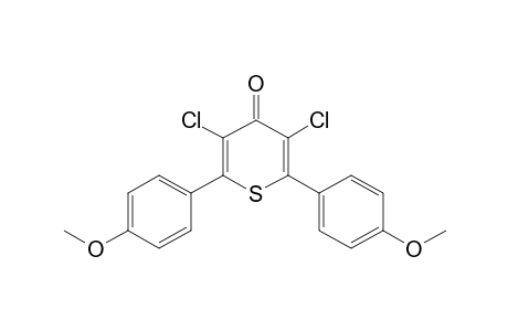 2,6-bis(p-Methoxyphenyl)-3,5-dichloro-4H-thiopyran-4-one