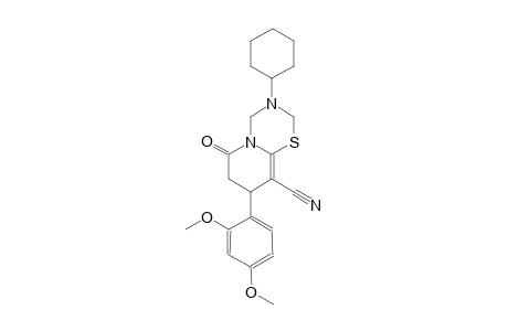 2H,6H-pyrido[2,1-b][1,3,5]thiadiazine-9-carbonitrile, 3-cyclohexyl-8-(2,4-dimethoxyphenyl)-3,4,7,8-tetrahydro-6-oxo-