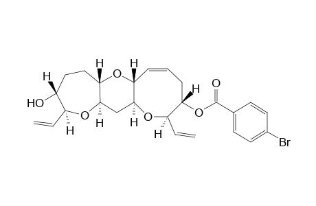 (2S*,3R*,5aS*,13aR*,12aS*,5aR*,7Z,10S*,11R*)-10-[4-Bromobenzoyl)oxy]-2,11-divinyl-3-hydroxy-2,3,4,5,5a,6a,10,11,12a,13,13a-dodecahydro-1,6,12-trioxacyclohepta[4,5]benzo[1,2]cyclooctene