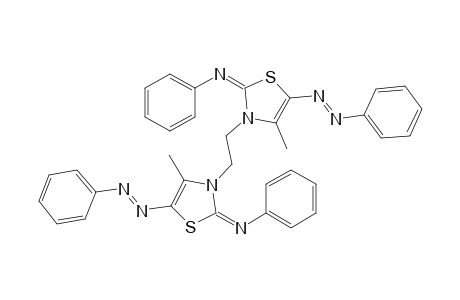 1,2-Bis-(5-phenylazo-2-(N-phenylimino)-4-methyl-1,3-thiazolene-3-yl)ethane