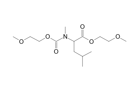 L-Leucine, N-methyl-N-(2-methoxyethoxycabonyl)-, 2-methoxyethyl ester