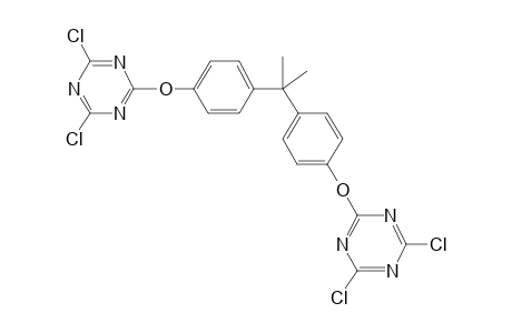 2,2-bis[4-[(4,6-Dichloro-1,3,5-triazin-2-yl)oxy]phenyl]propane