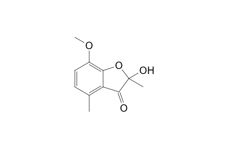 2-Hydroxy-7-methoxy-2,4-dimethyl-2,3-dihydrobenzo[b]furan-3(2H)-one