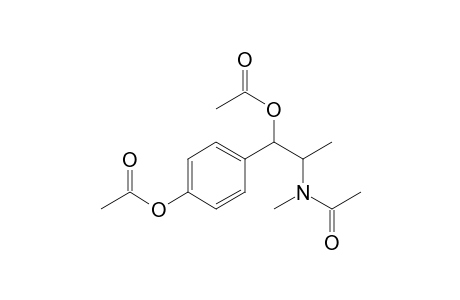 4-(1-acetoxy-2-(N-methylacetamido)propyl)phenyl acetate