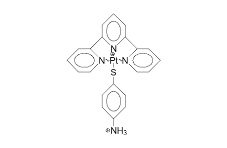 (4-Ammonio-thiophenolato)-(2,2':6',2'-terpyridine dication)-platinum(ii) cation