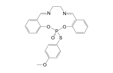 (5E,9E)-16-[(4-Methoxyphenyl)sulfanyl]-7,8-dihydro-16lambda5-dibenzo[d,l][1,3,7,10,2]dioxadiazaphosphacyclotridecin-16-one