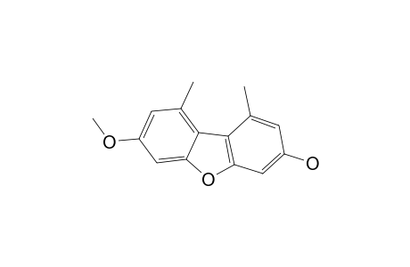 3-HYDROXY-7-METHOXY-1,9-DIMETHYLDIBENZOFURAN