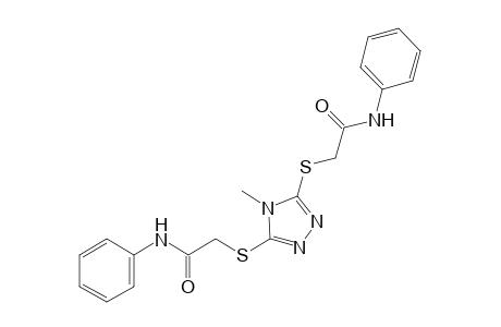 2,2''-[(4-methyl-4H-1,2,4-triazole-3,5-diyl)dithio]bisacetanilide