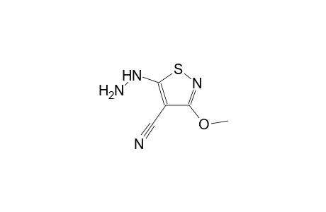 5-Hydrazino-3-methoxy-isothiazole-4-carbonitrile